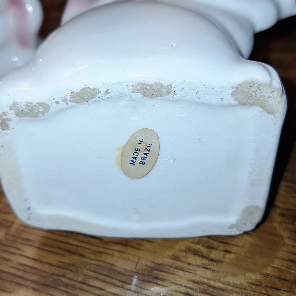 Vintage 1983 Avon Bunny Rabbit Salt and Pepper Shakers-Napkin Holder